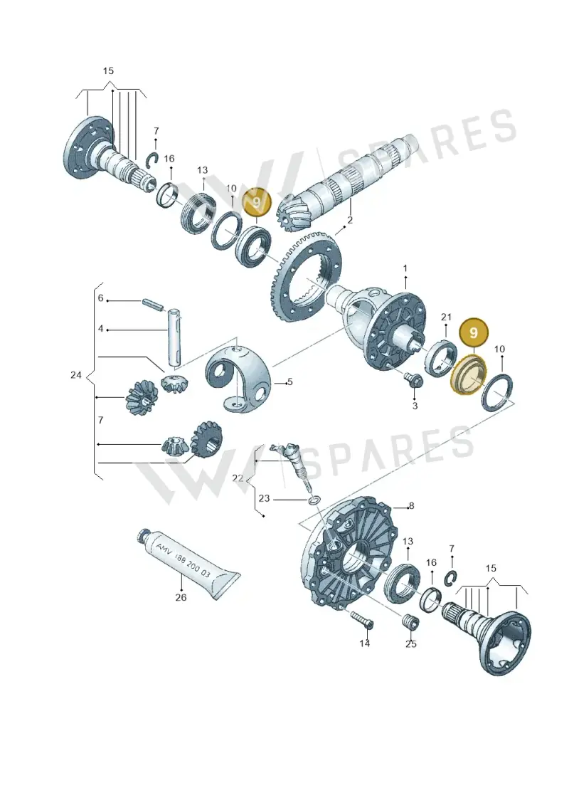 012409123 — Volkswagen PASSAT                 00> (2000-) diagram 218409150, position 9
