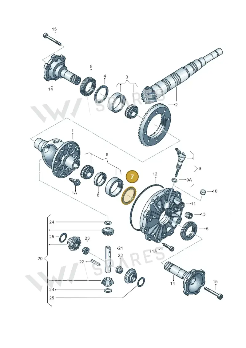 012409385AM — Volkswagen Phaeton (lang) (2003-2006) diagram 258409250, position 7