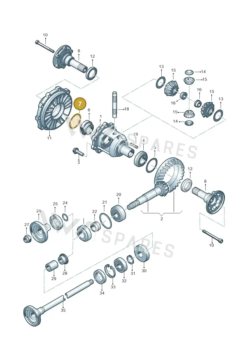 012409385AQ — Volkswagen Phaeton 4motion (2010-2016) diagram 195525300, position 7