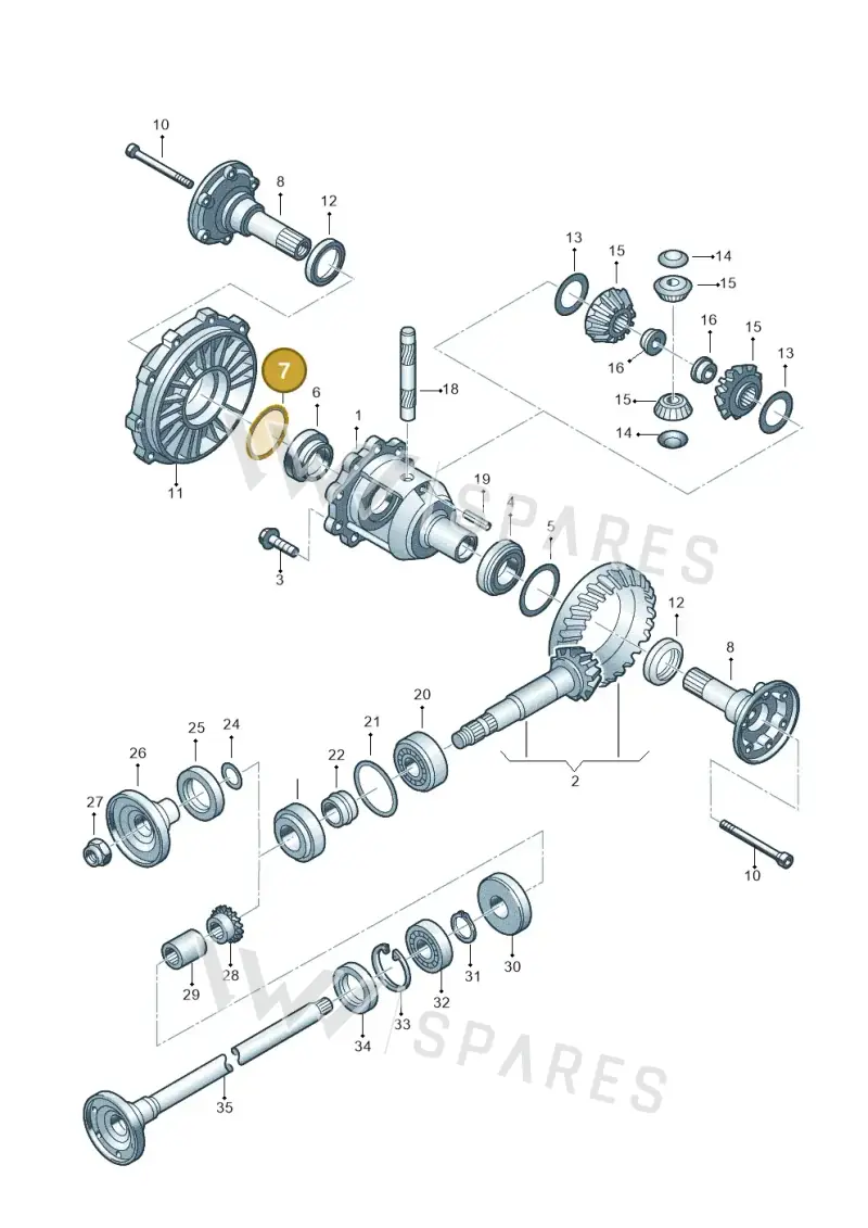 012409385BB — Volkswagen Phaeton 4motion (2010-2016) diagram 195525300, position 7