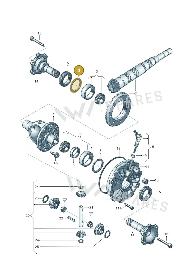 012409386AL — Volkswagen PASSAT/4MOTION/W8 (2002-2005) diagram 118409250, position 4