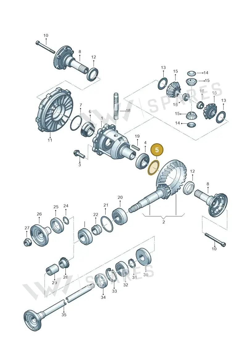 012409386AL — Volkswagen Phaeton 4motion (2010-2016) diagram 195525300, position 5