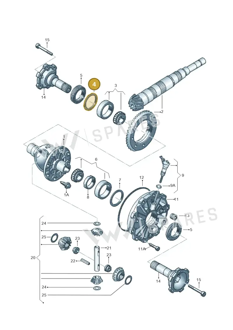 012409386AT — Volkswagen PASSAT/4MOTION/W8 (2002-2005) diagram 118409250, position 4