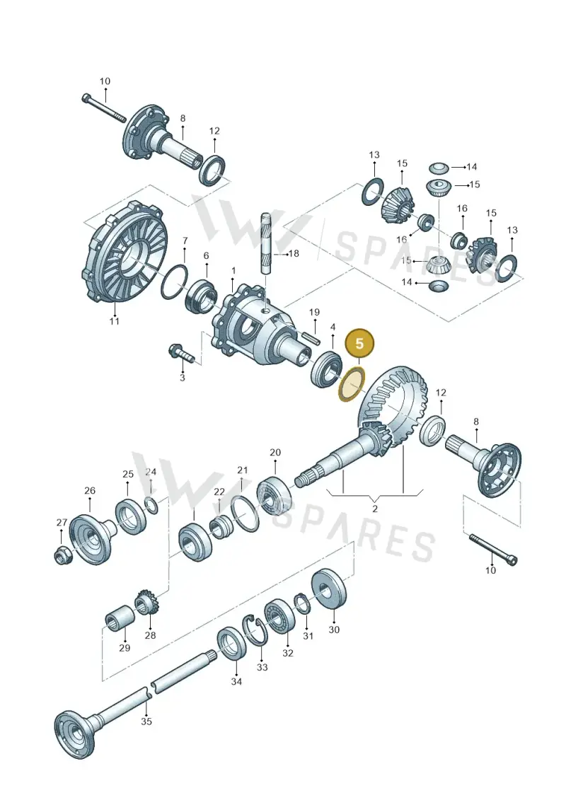 012409386AT — Volkswagen Phaeton 4motion (2010-2016) diagram 195525300, position 5