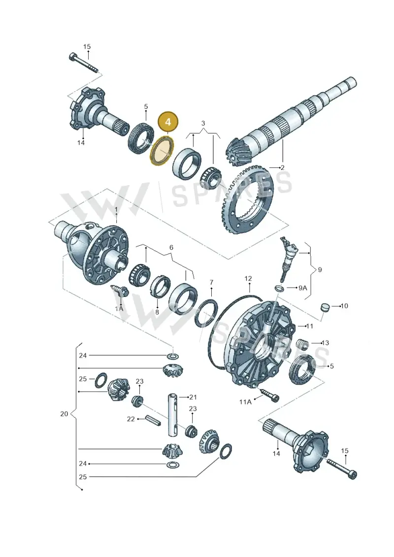 012409386BB — Volkswagen Phaeton (lang) (2003-2006) diagram 258409250, position 4
