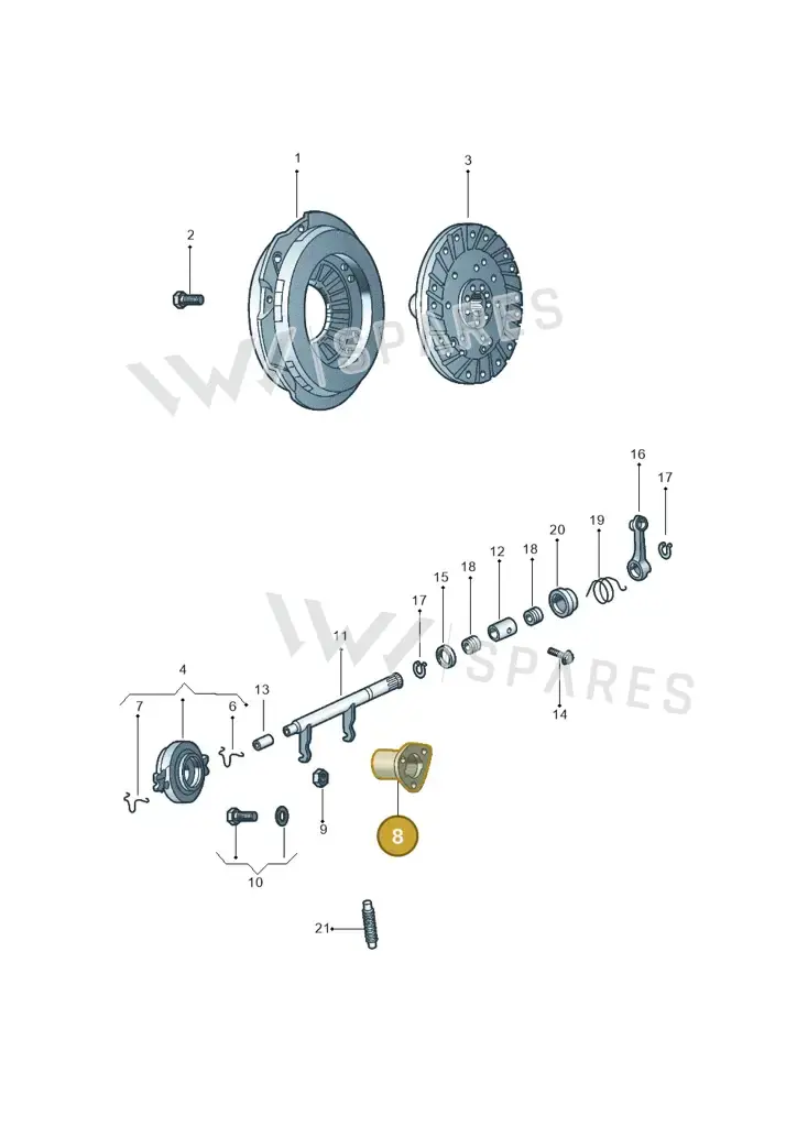 0131411811 — Volkswagen Kombi (2011-) diagram 308141000, position 8