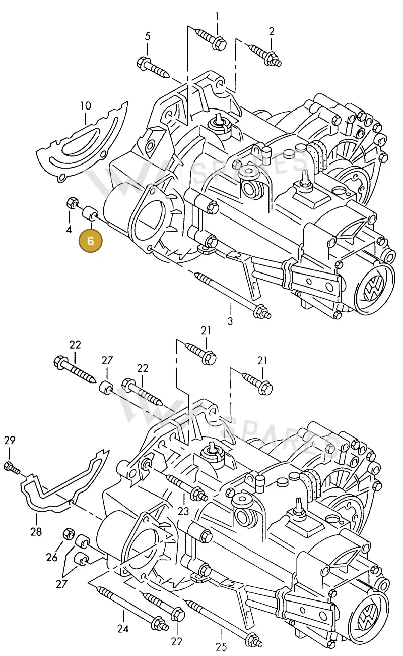 014301153 — Volkswagen GOLF CABRIO (2002-2002) diagram 159300720, position 6