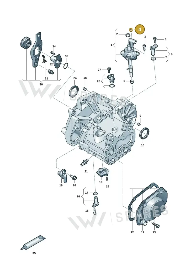 014301485 — Volkswagen Taigo (2021-2024) diagram 2f0301110, position 4