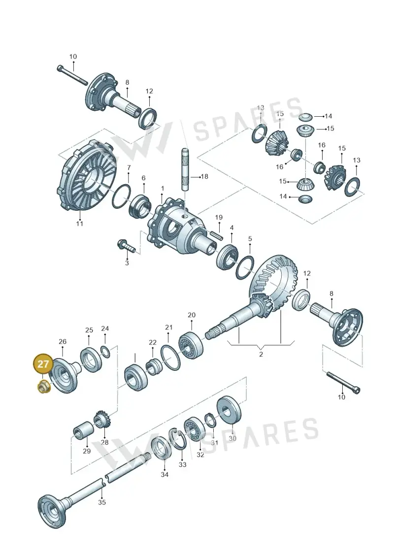 014311379 — Volkswagen Phaeton 4motion (2010-2016) diagram 195525300, position 27