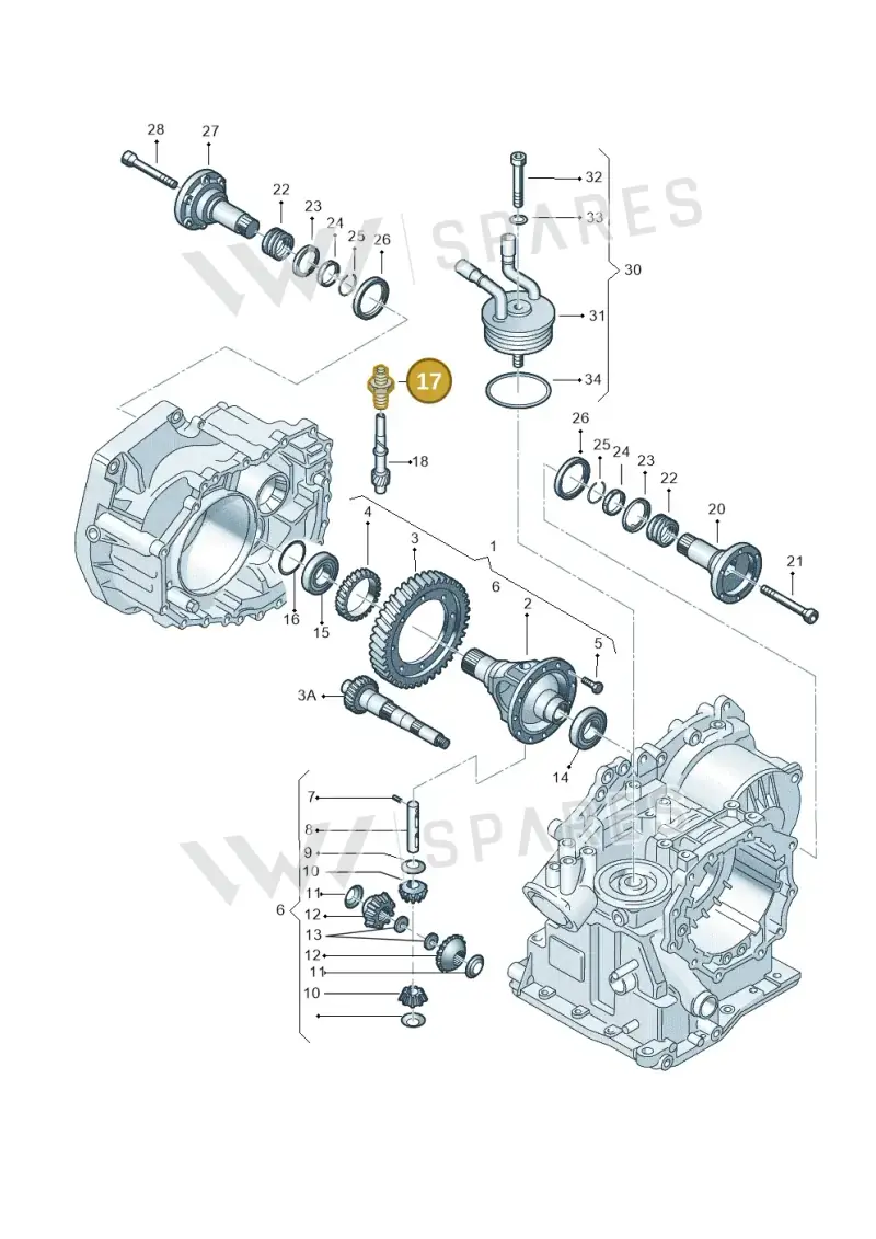 014409193A — Volkswagen LUPO/3L TDI (2003-2005) diagram 158409500, position 17