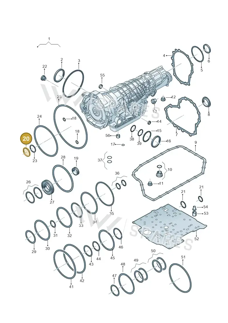 018321243 — Volkswagen Phaeton 4motion (2010-2016) diagram 264321510, position 20