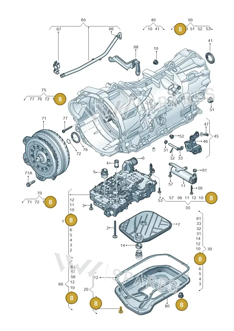 018321377B — Volkswagen Amarok twin cab (2022-) diagram 894321070, position 8