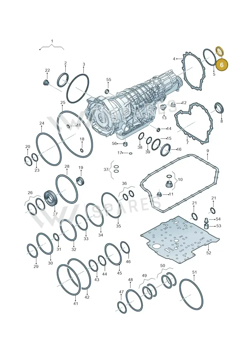 018409399B — Volkswagen Phaeton 4motion (2010-2016) diagram 264321510, position 6