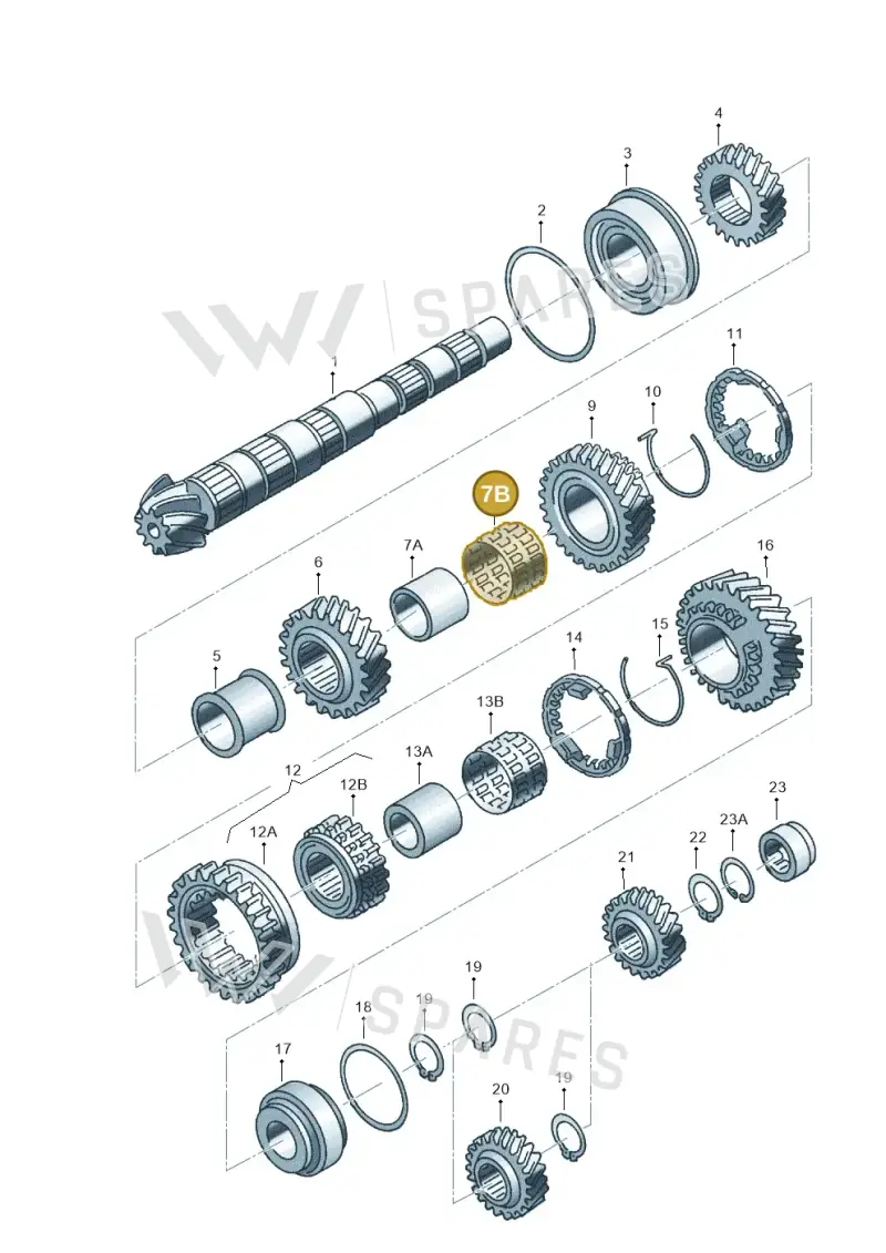 01E311132 — Volkswagen Phaeton (lang) (2003-2006) diagram 118311420, position 7B
