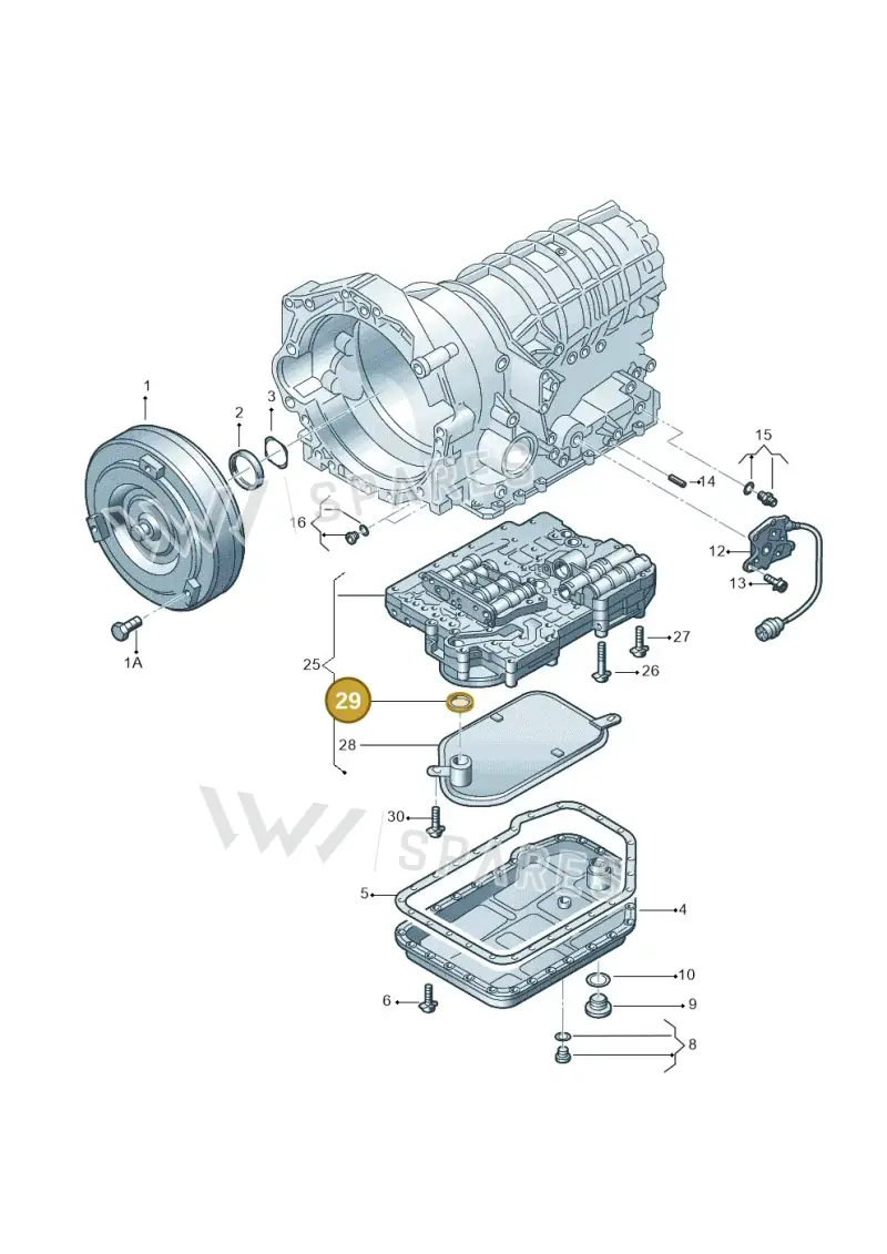 01L325443 — Volkswagen Phaeton 4motion (2010-2016) diagram 710321080, position 29