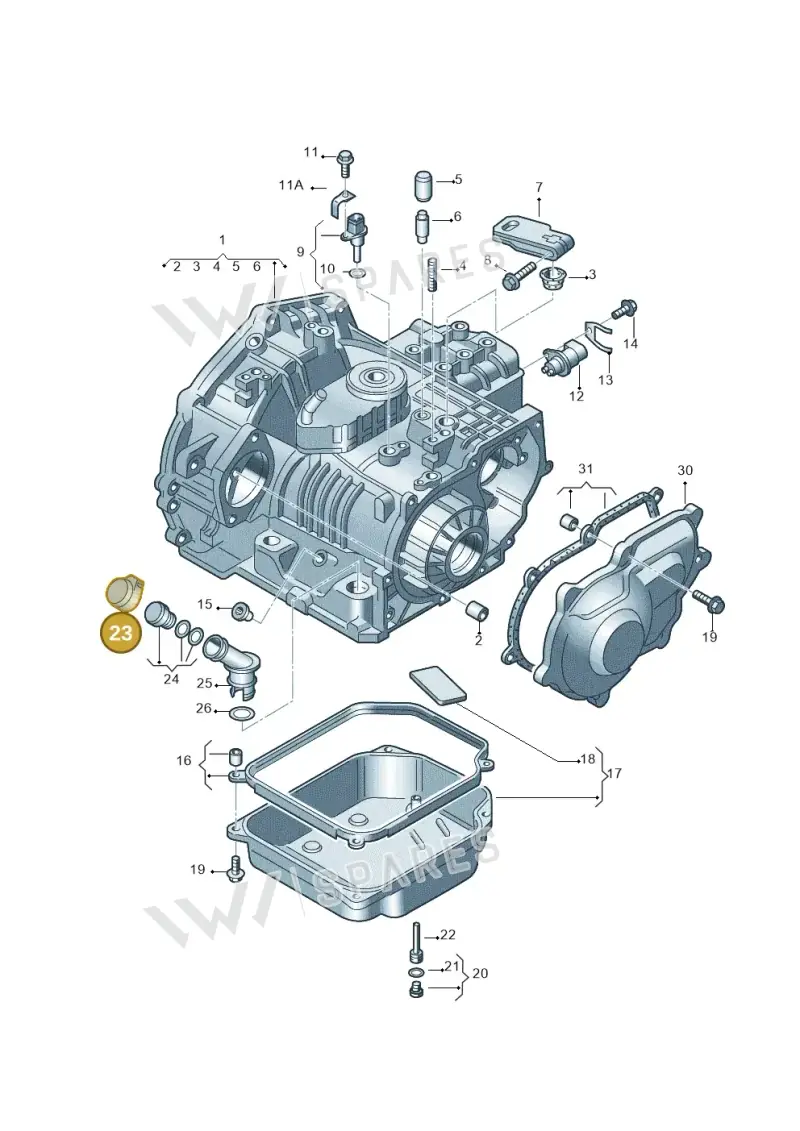 01M321435B — Volkswagen New Beetle             06> (2005-) diagram 252321500, position 23