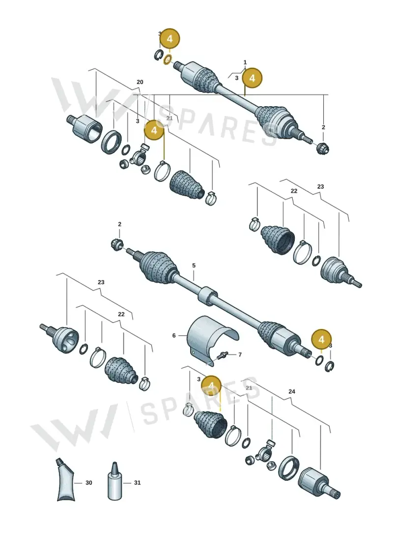 01M323255 — Volkswagen Multivan (2021-) diagram 7t0407400, position 4