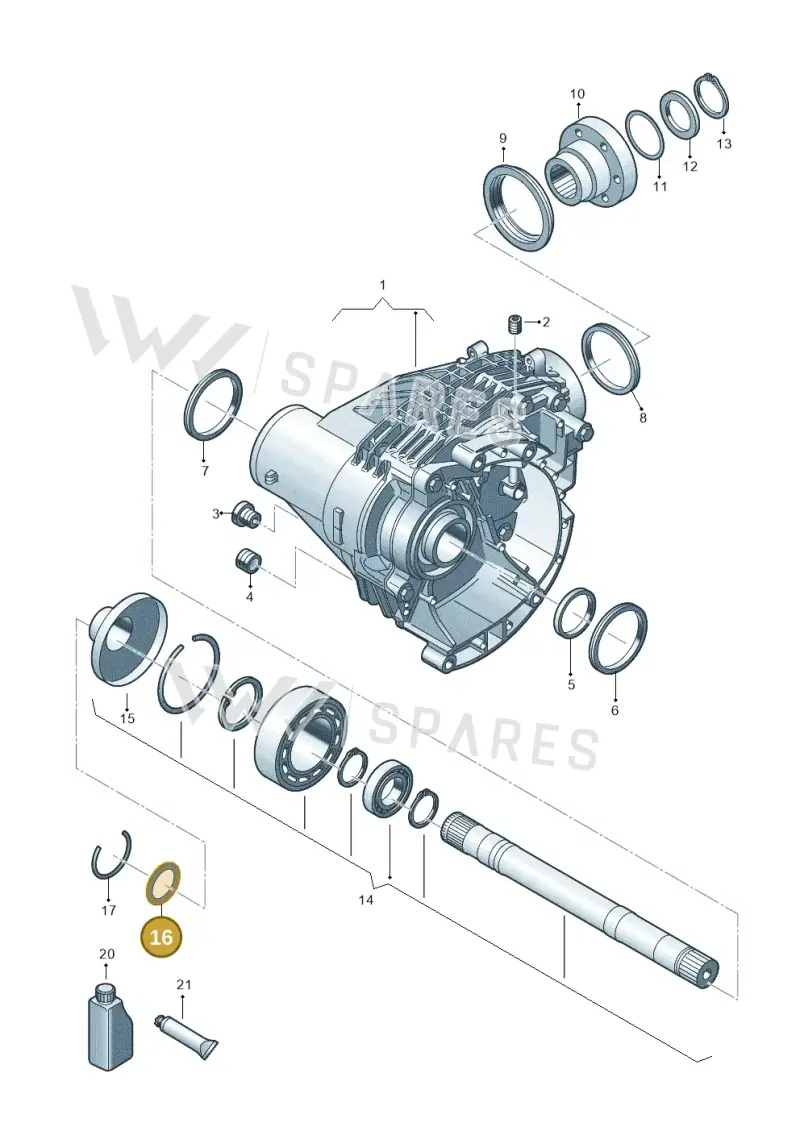 01M323255 — Volkswagen Transport. multivan (2019-2024) diagram 806409000, position 16