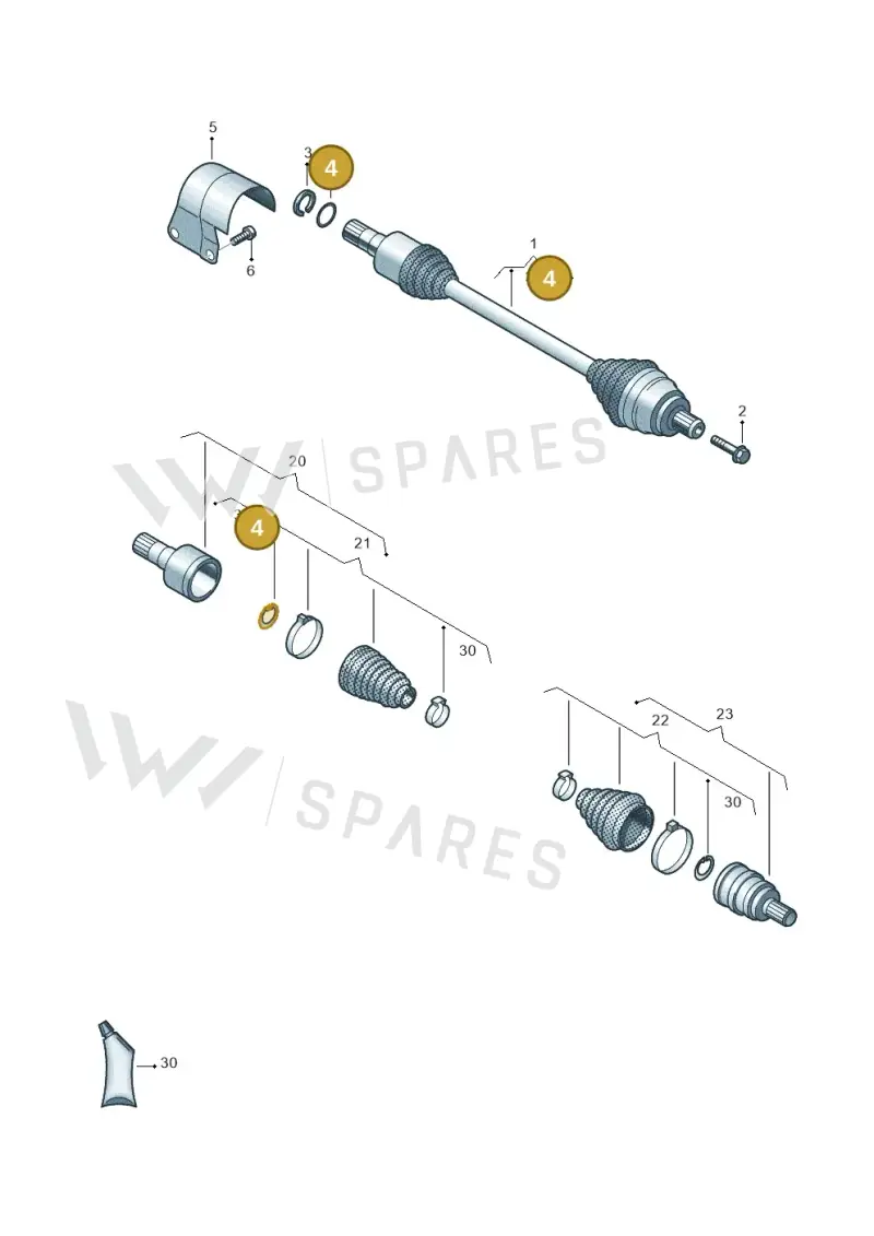 01M323255 — Volkswagen Caddy Maxi Kombi (2020-2024) diagram 828407060, position 4