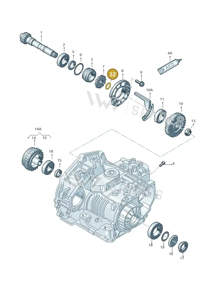 01M323875BK — Volkswagen New Beetle             06> (2005-) diagram 203323700, position 12