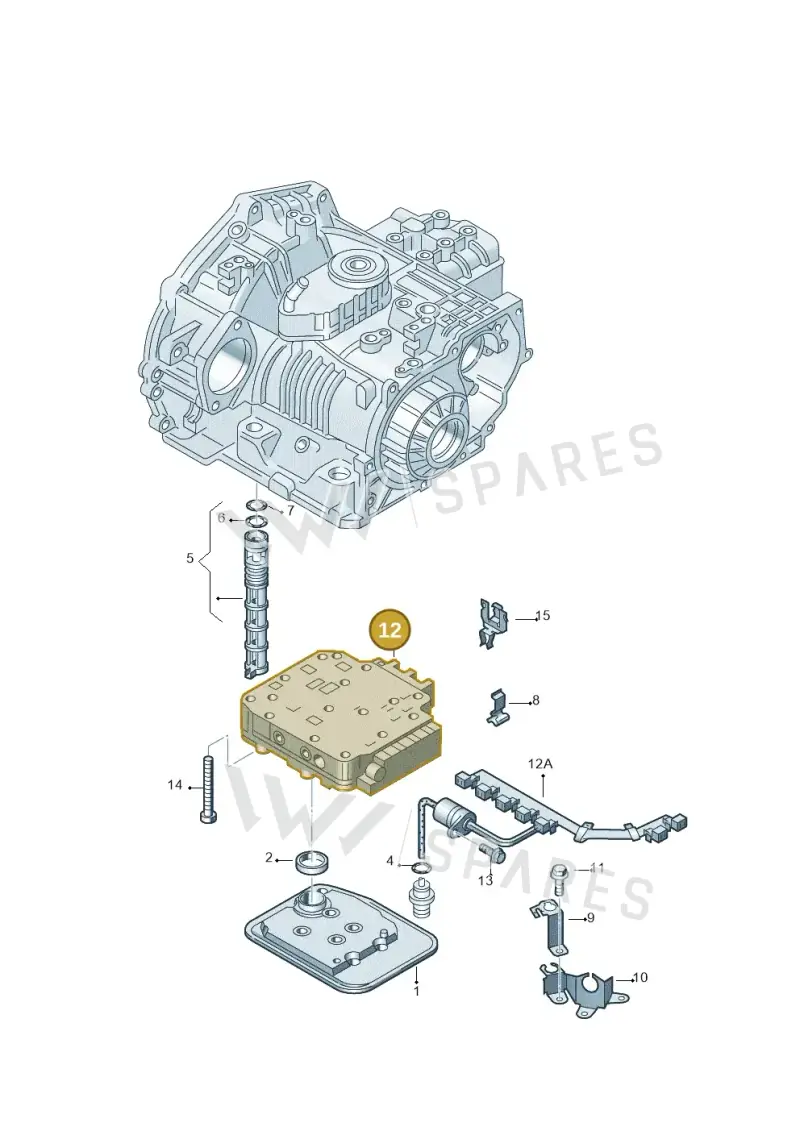 01M325039F — Volkswagen New Beetle             06> (2005-) diagram 201325500, position 12