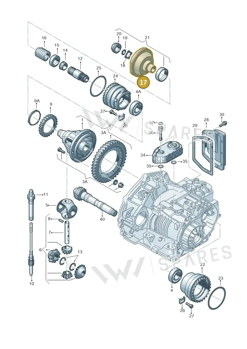 01M409285F — Volkswagen New Beetle             06> (2005-) diagram 201409500, position 17