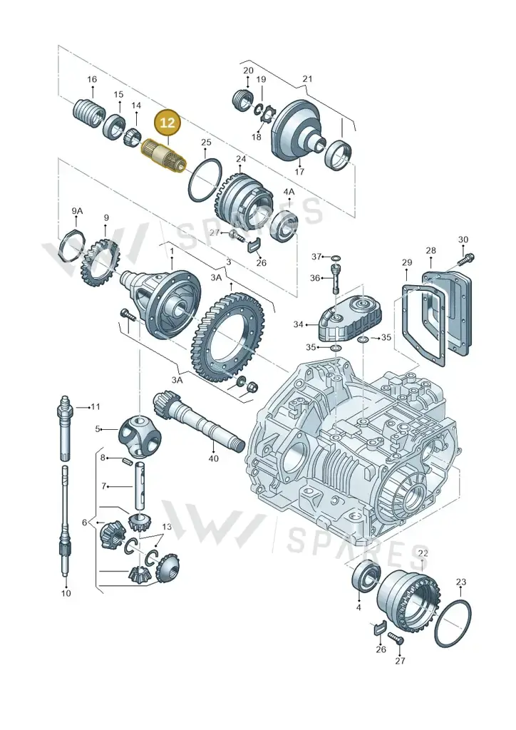 01M409291 — Volkswagen New Beetle 06> (2005-) diagram 201409500, position 12