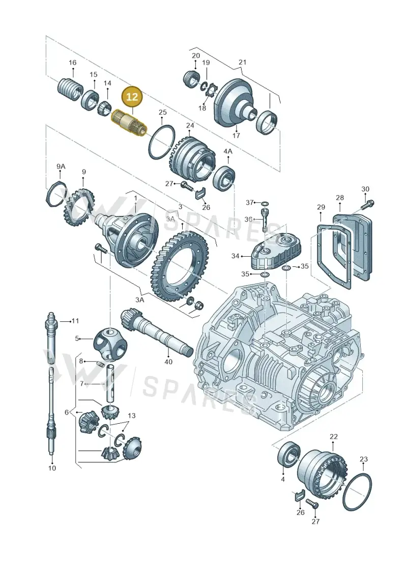 01M409291 — Volkswagen New Beetle             06> (2005-) diagram 201409500, position 12