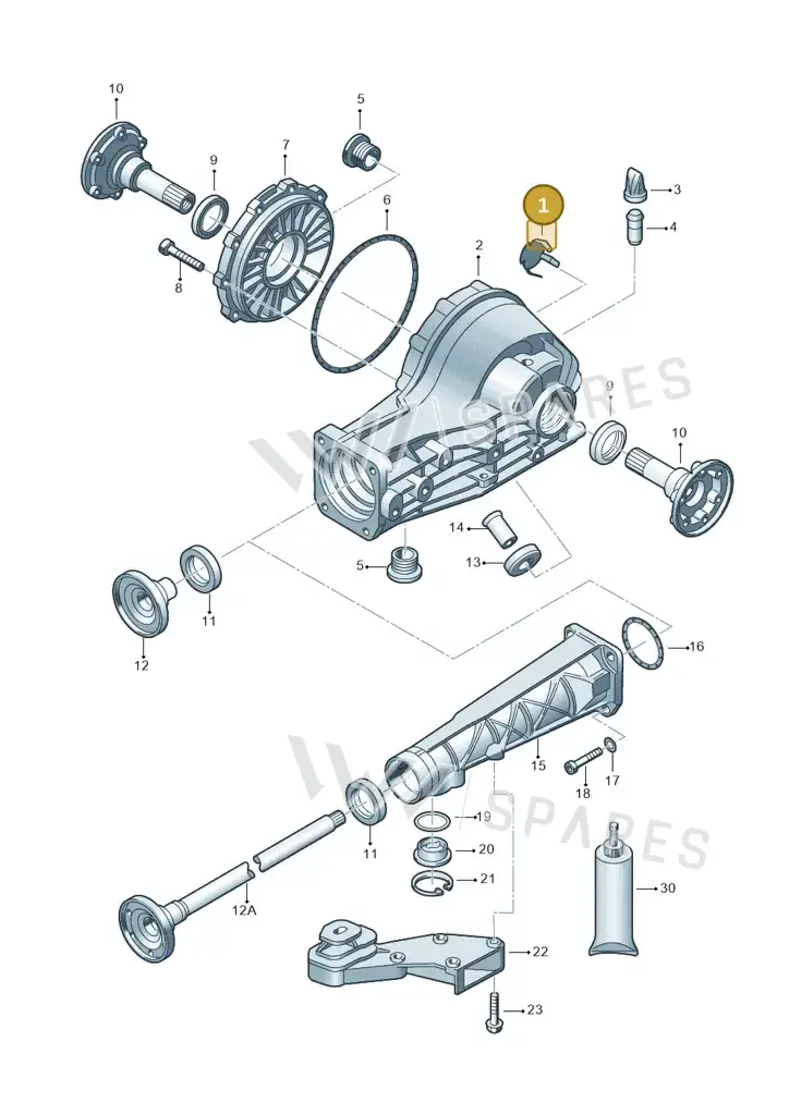 01R525045 — Volkswagen Phaeton 4motion (2010-2016) diagram 195525200, position 1