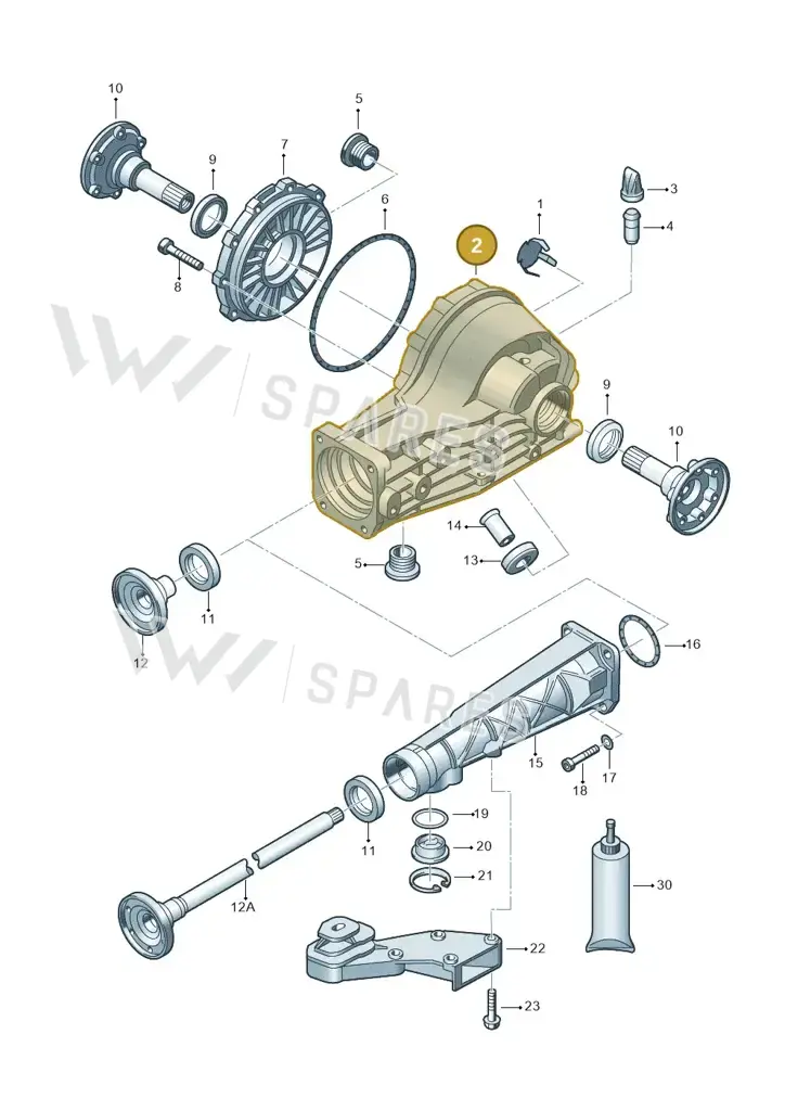 01R525053S — Volkswagen Phaeton 4motion (2010-2016) diagram 195525200, position 2