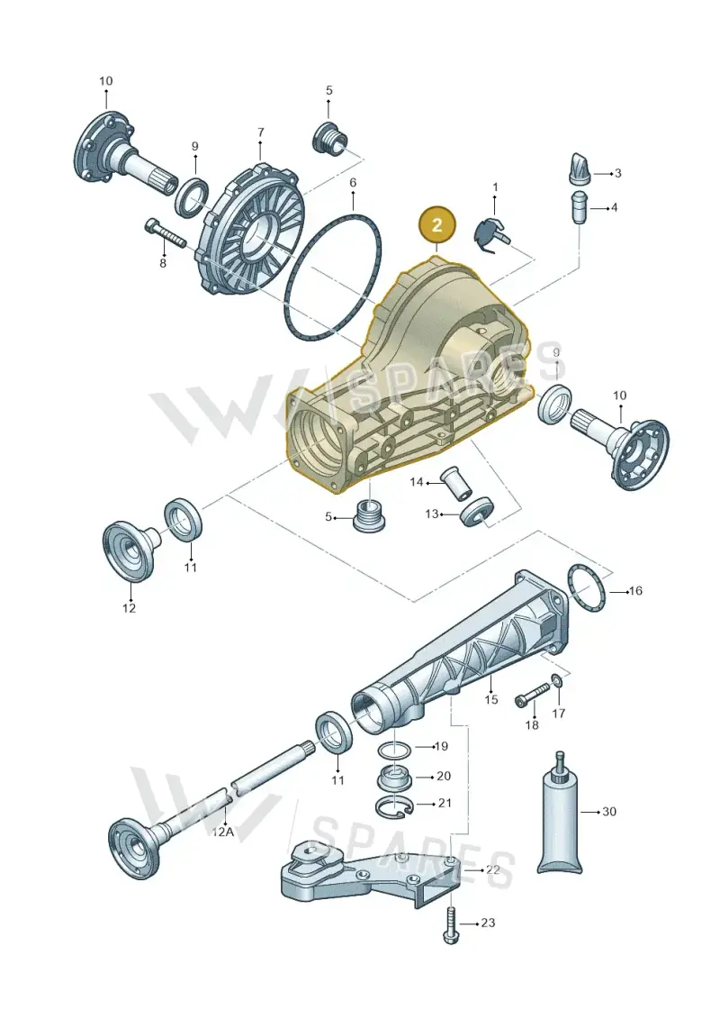 01R525053S — Volkswagen Phaeton 4motion (2010-2016) diagram 195525200, position 2