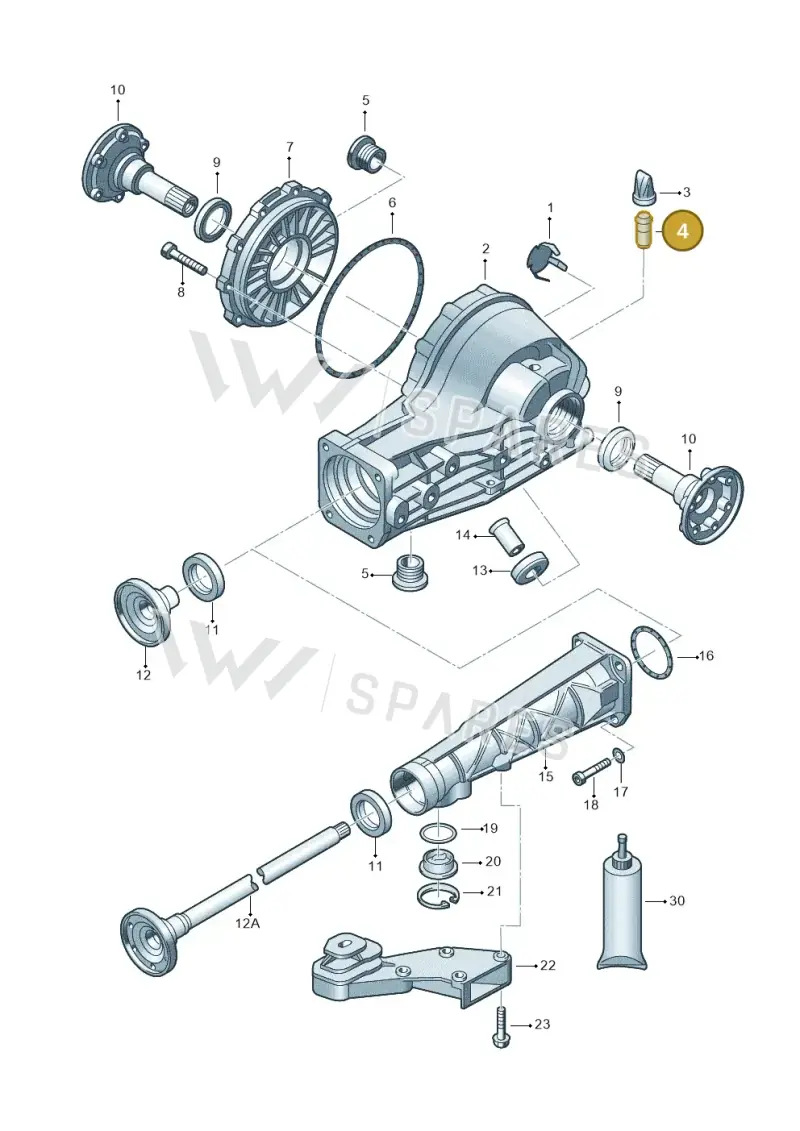 01R525095 — Volkswagen Phaeton 4motion (2010-2016) diagram 195525200, position 4