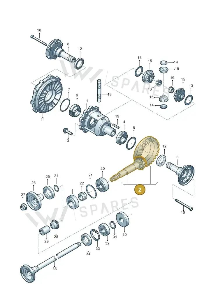 01R525143AD — Volkswagen Phaeton 4motion (2010-2016) diagram 195525300, position 2