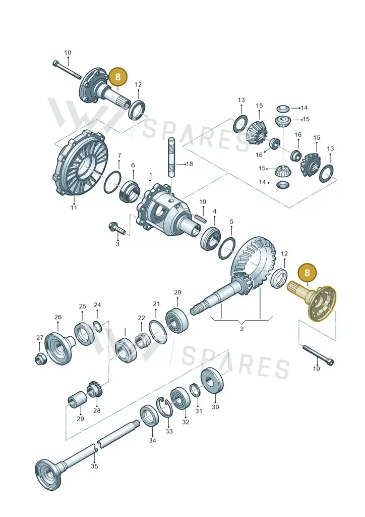 01R525356 — Volkswagen Phaeton 4motion (2010-2016) diagram 195525300, position 8