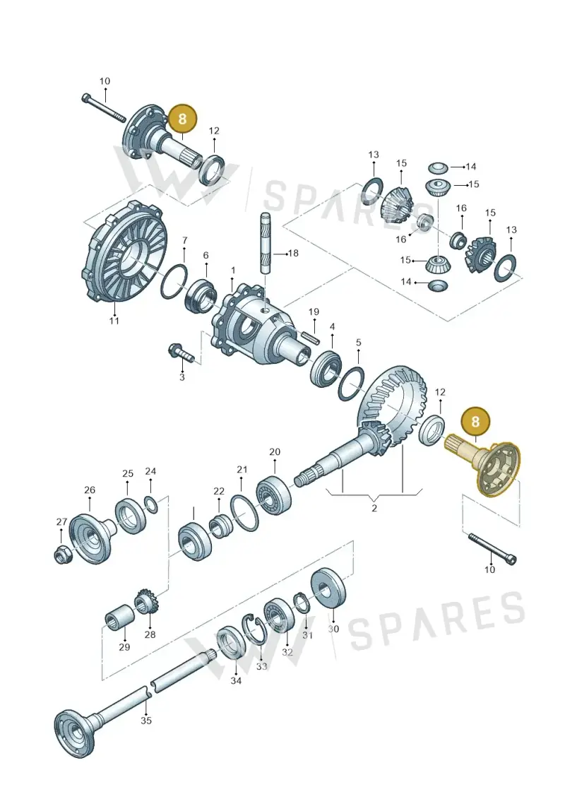 01R525356 — Volkswagen Phaeton 4motion (2010-2016) diagram 195525300, position 8