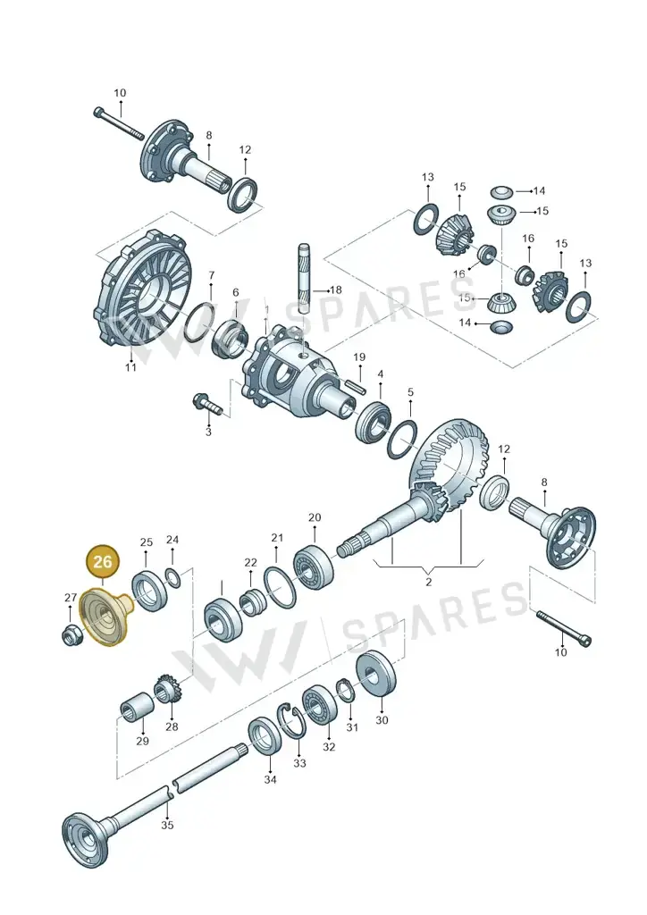 01R525389A — Volkswagen Phaeton 4motion (2010-2016) diagram 195525300, position 26