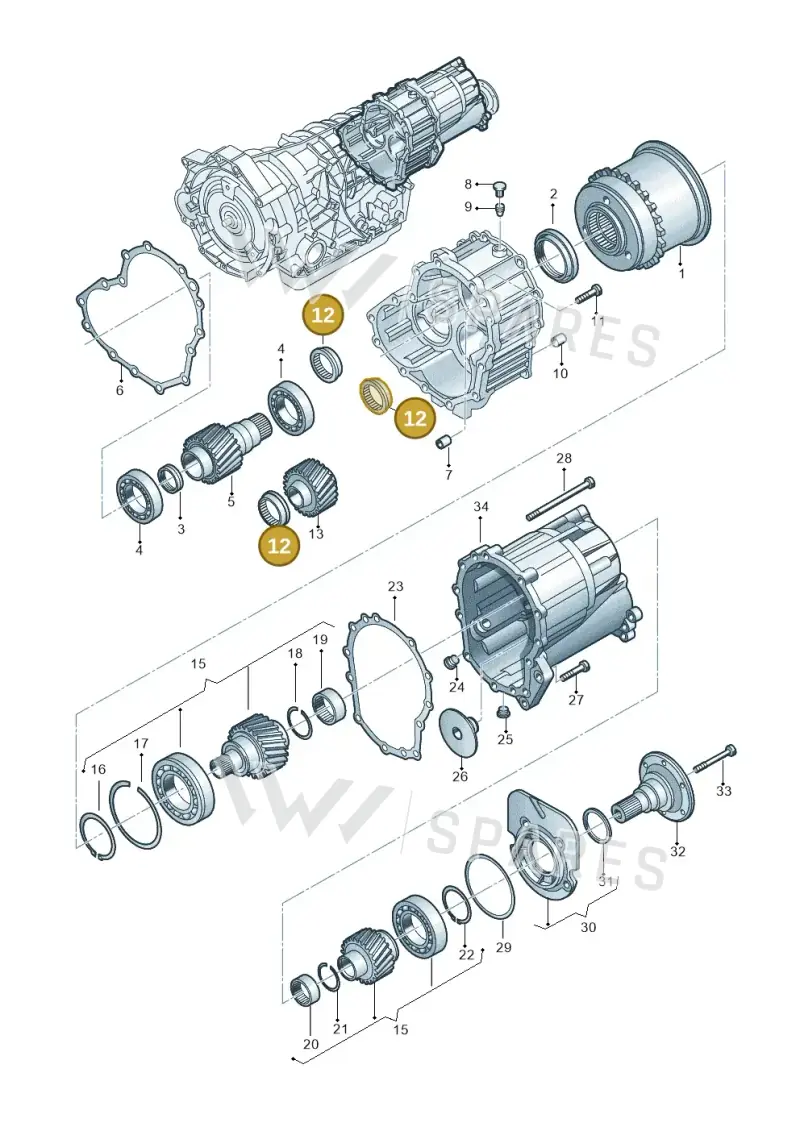 01V311429 — Volkswagen Phaeton 4motion (2010-2016) diagram 153409970, position 12