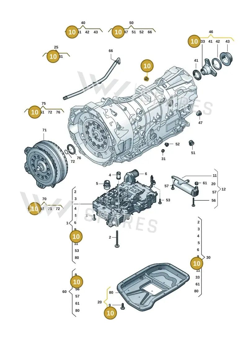 01V409057 — Volkswagen MAN TGE 55 (2016-2021) diagram 806300052, position 10