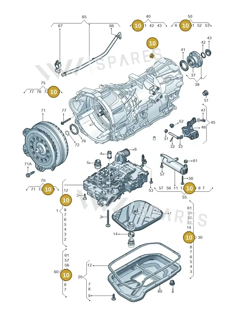 01V409057 — Volkswagen Amarok twin cab (2022-) diagram 749321680, position 10