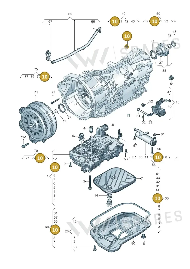 01V409057 — Volkswagen Amarok twin cab (2022-) diagram 749321680, position 10