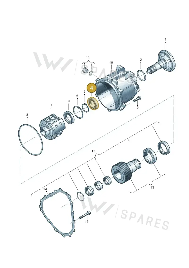 01V409144 — Volkswagen Phaeton 4motion (2010-2016) diagram 258409980, position 4