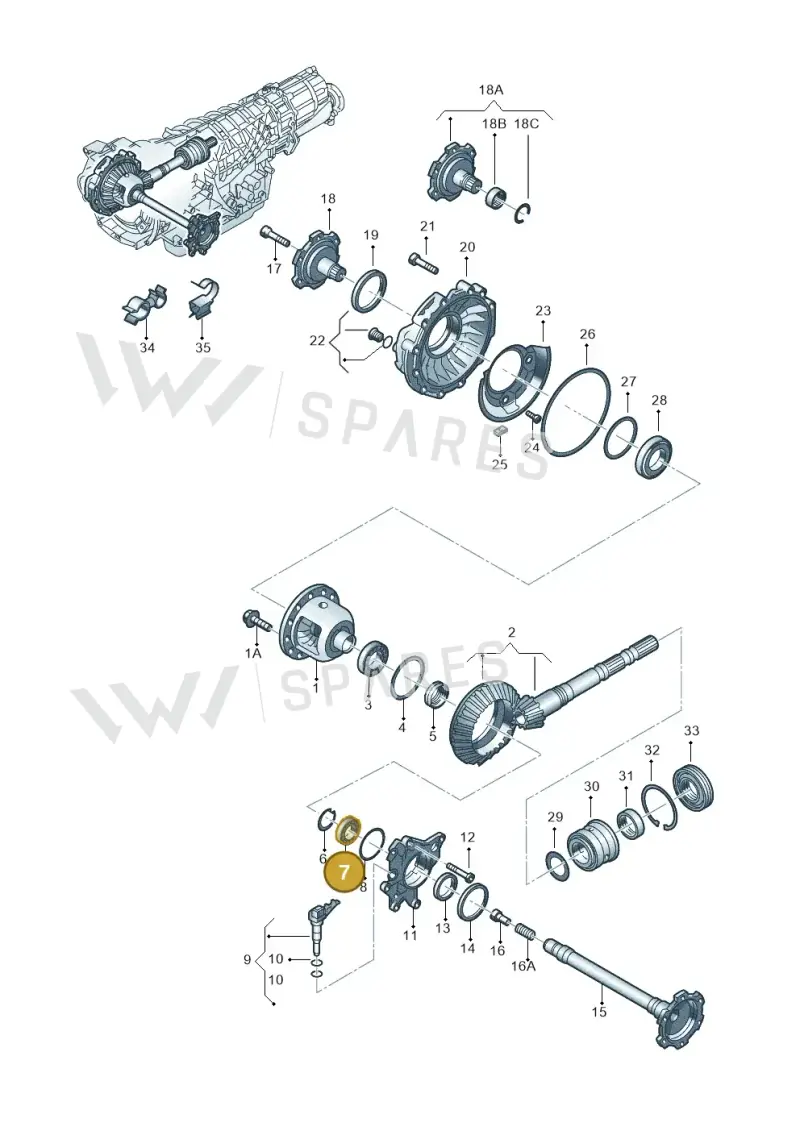 01V409144 — Volkswagen Phaeton 4motion (2010-2016) diagram 218409570, position 7