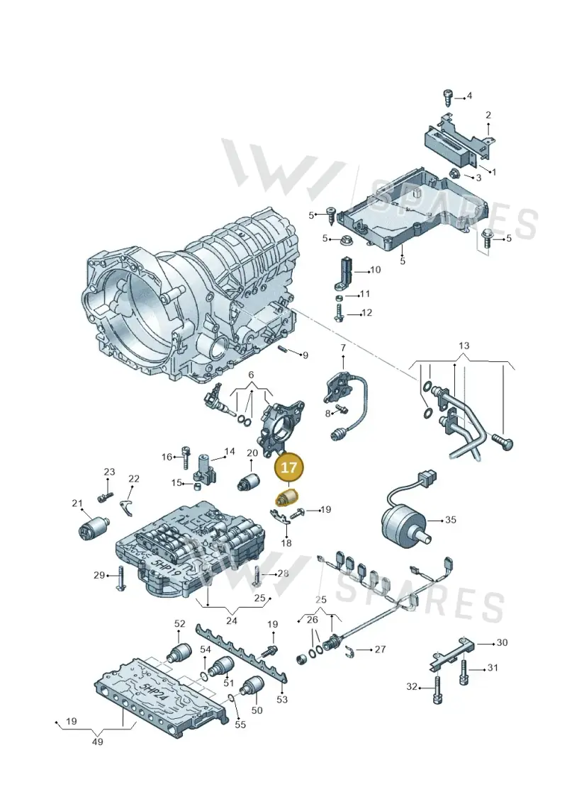 01V927333 — Volkswagen Phaeton 4motion (2010-2016) diagram 152927600, position 17