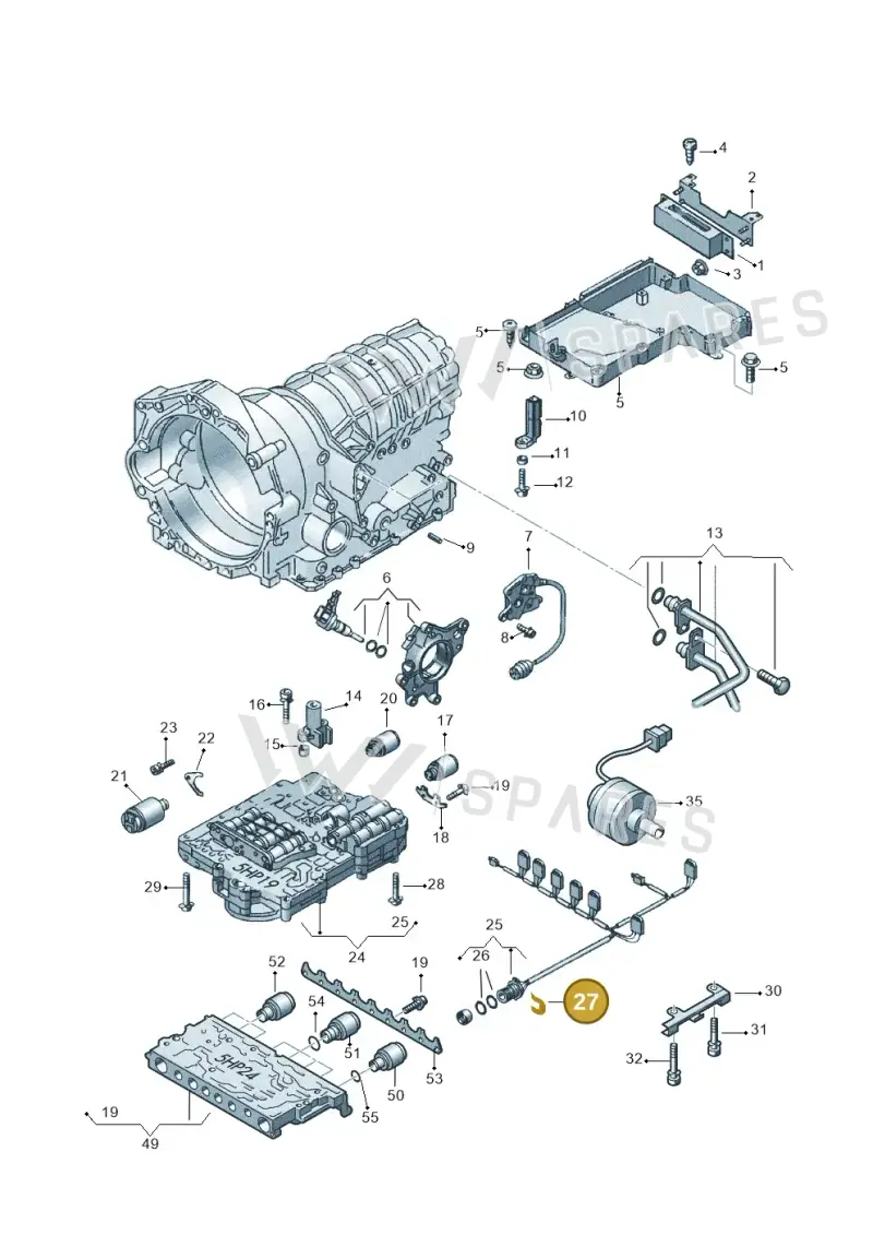 01V971848A — Volkswagen Phaeton 4motion (2010-2016) diagram 152927600, position 27