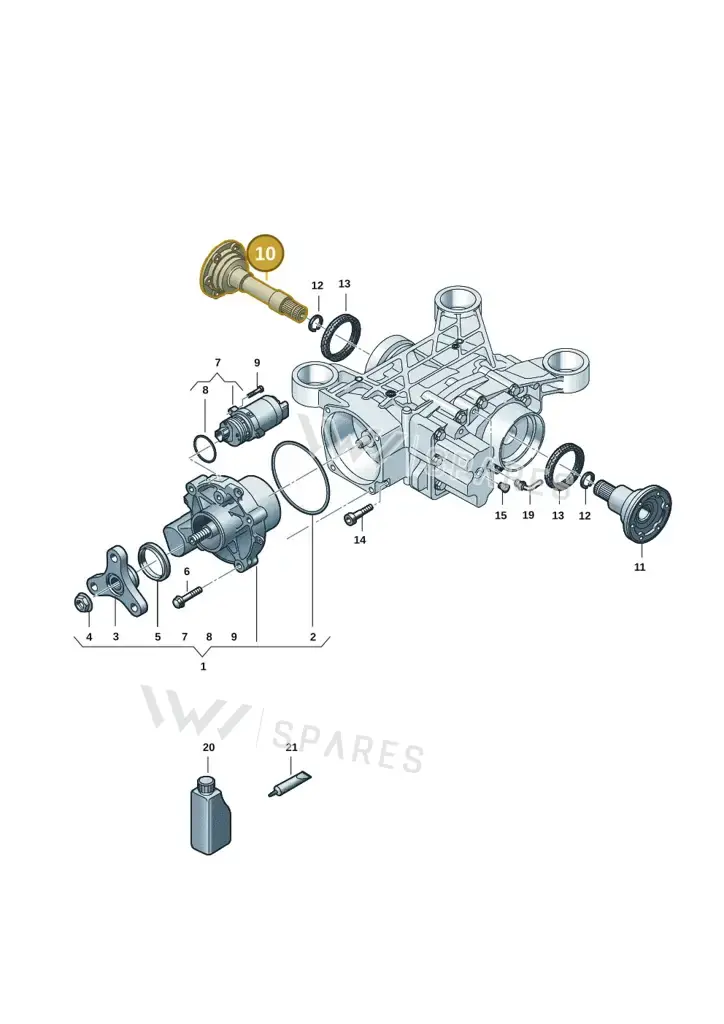 01Z525356 — Volkswagen Tiguan 2.0 4Motion (2017-2024) diagram 5h0525100, position 10
