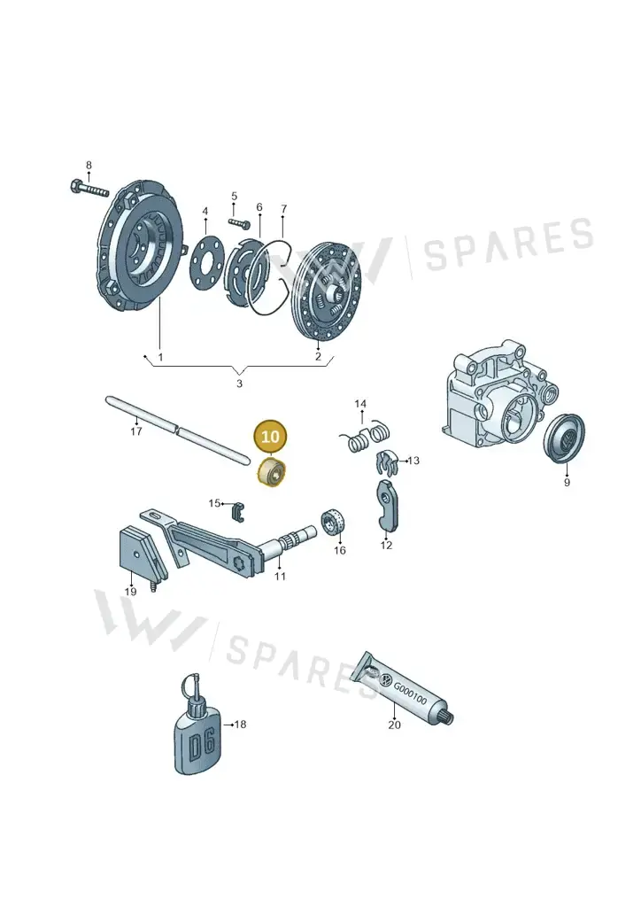 020141165H — Volkswagen GOLF CABRIO (2002-2002) diagram 121141200, position 10