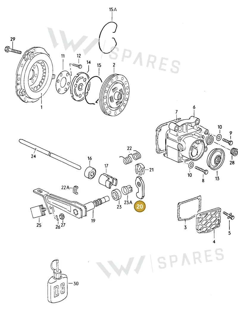 020141709B — Volkswagen Jetta                  85 (1984-1985) diagram 014059000, position 20