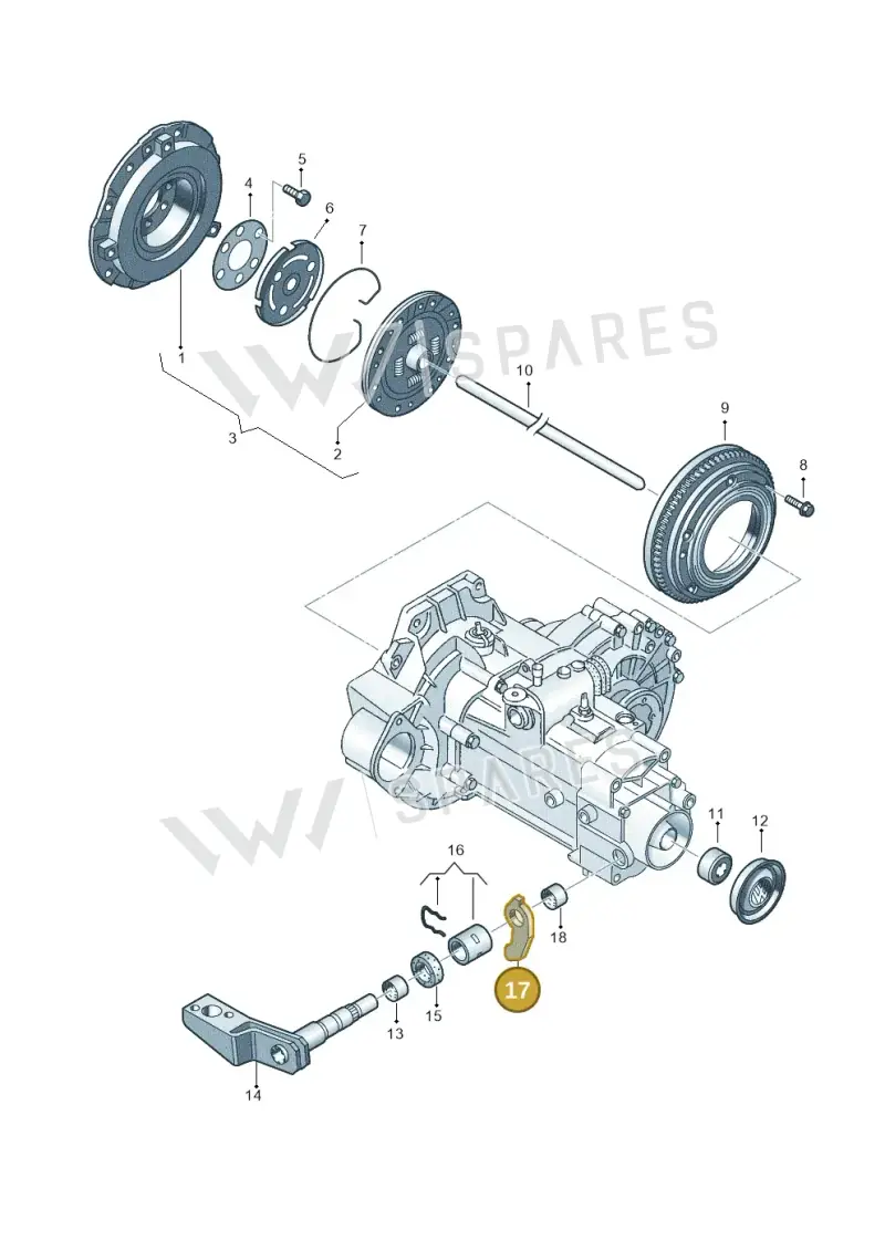 020141709B — Volkswagen 1J0 platform diagram 201141300, position 17