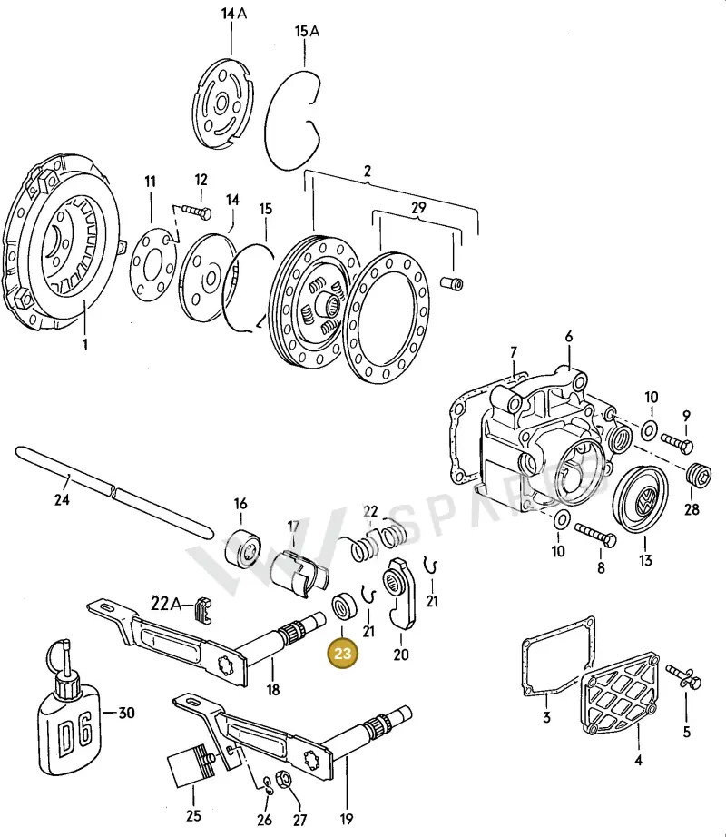 020141733 — Volkswagen Scirocco (1981-1981) diagram 026053000, position 23