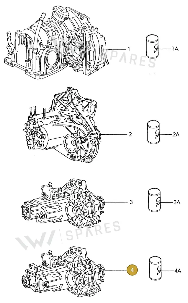 020300041J — Volkswagen Scirocco (1983-1989) diagram 007081000, position 4